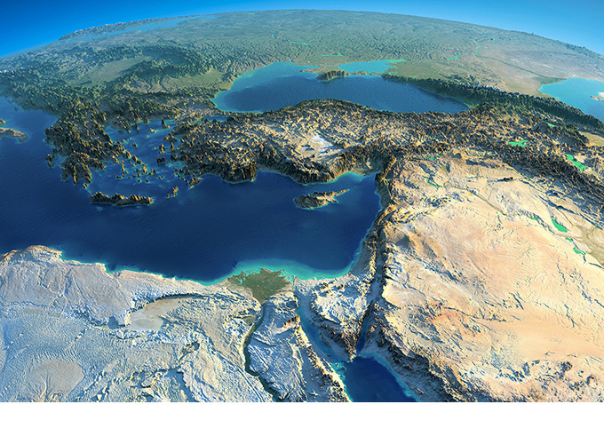 Mediterranean-Satellite-Image